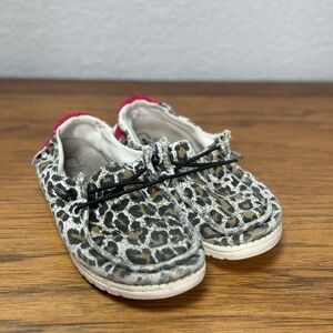 Hey Dude Wendy YOUTH CHEETAH Slip On Shoe US Size K11